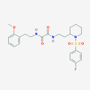 N1-(2-(1-((4-fluorophenyl)sulfonyl)piperidin-2-yl)ethyl)-N2-(2-methoxyphenethyl)oxalamide