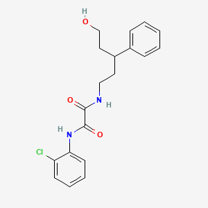 N1-(2-chlorophenyl)-N2-(5-hydroxy-3-phenylpentyl)oxalamide