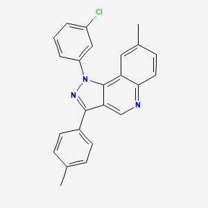 1-(3-chlorophenyl)-8-methyl-3-(4-methylphenyl)-1H-pyrazolo[4,3-c]quinoline