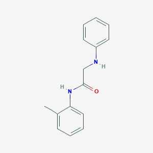 molecular formula C15H16N2O B282055 2-anilino-N-(2-methylphenyl)acetamide 