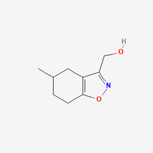 molecular formula C9H13NO2 B2820557 (5-甲基-4,5,6,7-四氢-1,2-苯并噁唑-3-基)甲醇 CAS No. 1540028-23-6