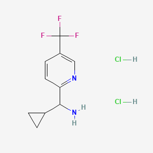 Cyclopropyl[5-(trifluoromethyl)pyridin-2-yl]methanamine dihydrochloride
