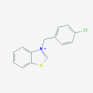 molecular formula C14H11ClNS+ B282056 3-(4-Chlorobenzyl)-1,3-benzothiazol-3-ium 