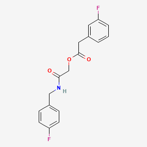 [2-[(4-Fluorophenyl)methylamino]-2-oxoethyl] 2-(3-fluorophenyl)acetate