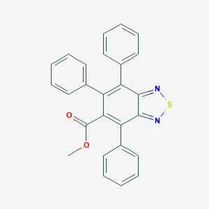 molecular formula C26H18N2O2S B282057 Methyl 4,6,7-triphenyl-2,1,3-benzothiadiazole-5-carboxylate 