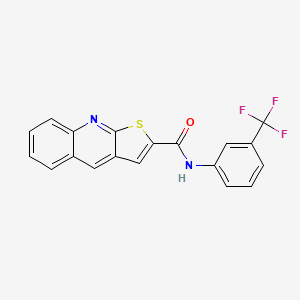 N-[3-(trifluoromethyl)phenyl]thieno[2,3-b]quinoline-2-carboxamide