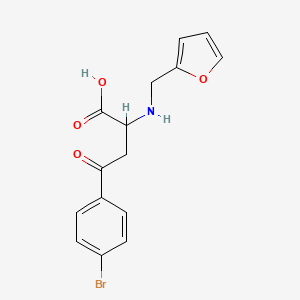 4-(4-Bromophenyl)-2-((2-furylmethyl)amino)-4-oxobutanoic acid