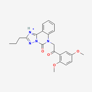 6-[2-(2,5-dimethoxyphenyl)-2-oxoethyl]-2-propyl-5H,6H-[1,2,4]triazolo[1,5-c]quinazolin-5-one