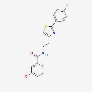 N-[2-[2-(4-fluorophenyl)-1,3-thiazol-4-yl]ethyl]-3-methoxybenzamide