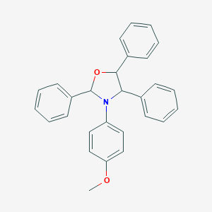 molecular formula C28H25NO2 B282060 Methyl 4-(2,4,5-triphenyl-1,3-oxazolidin-3-yl)phenyl ether 