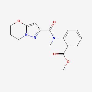 methyl 2-(N-methyl-6,7-dihydro-5H-pyrazolo[5,1-b][1,3]oxazine-2-carboxamido)benzoate