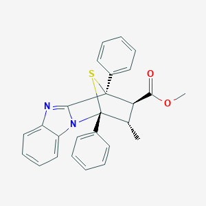 methyl (1S,11R,12R,13S)-13-methyl-1,11-diphenyl-14-thia-2,9-diazatetracyclo[9.2.1.0~2,10~.0~3,8~]tetradeca-3,5,7,9-tetraene-12-carboxylate