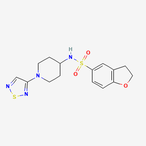 N-[1-(1,2,5-thiadiazol-3-yl)piperidin-4-yl]-2,3-dihydro-1-benzofuran-5-sulfonamide