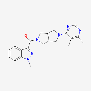 3-[5-(5,6-dimethylpyrimidin-4-yl)-octahydropyrrolo[3,4-c]pyrrole-2-carbonyl]-1-methyl-1H-indazole
