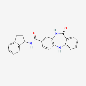 N-(2,3-dihydro-1H-inden-1-yl)-11-oxo-10,11-dihydro-5H-dibenzo[b,e][1,4]diazepine-8-carboxamide