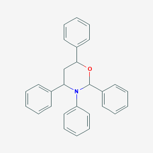 molecular formula C28H25NO B282067 2,3,4,6-Tetraphenyl-1,3-oxazinane 