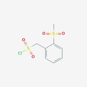 (2-Methanesulfonylphenyl)methanesulfonyl chloride