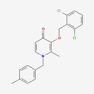 3-((2,6-Dichlorobenzyl)oxy)-2-methyl-1-(4-methylbenzyl)-4(1H)-pyridinone