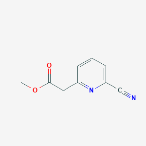 molecular formula C9H8N2O2 B2820719 Methyl 2-(6-cyanopyridin-2-yl)acetate CAS No. 1256813-54-3