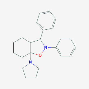 molecular formula C23H28N2O B282072 2,3-Diphenyl-7a-(1-pyrrolidinyl)octahydro-1,2-benzisoxazole 