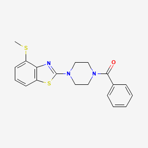 (4-(4-(Methylthio)benzo[d]thiazol-2-yl)piperazin-1-yl)(phenyl)methanone