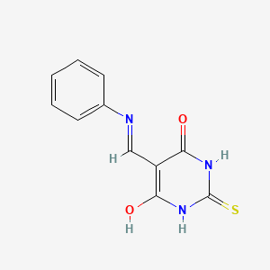 5-(Anilinomethylidene)-2-sulfanylidene-1,3-diazinane-4,6-dione