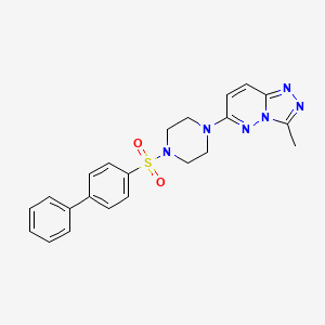 6-(4-([1,1'-Biphenyl]-4-ylsulfonyl)piperazin-1-yl)-3-methyl-[1,2,4]triazolo[4,3-b]pyridazine