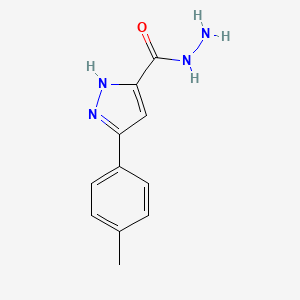 3-(4-methylphenyl)-1H-pyrazole-5-carbohydrazide