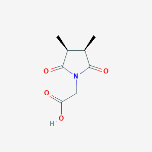molecular formula C8H11NO4 B2820749 2-[(3R,4S)-3,4-二甲基-2,5-二氧代吡咯烷-1-基]乙酸 CAS No. 2260917-96-0