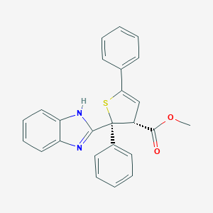 molecular formula C25H20N2O2S B282076 methyl 2-(1H-benzimidazol-2-yl)-2,5-diphenyl-2,3-dihydro-3-thiophenecarboxylate 