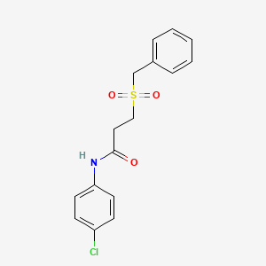 3-(benzylsulfonyl)-N-(4-chlorophenyl)propanamide
