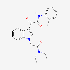 2-(1-(2-(diethylamino)-2-oxoethyl)-1H-indol-3-yl)-2-oxo-N-(o-tolyl)acetamide