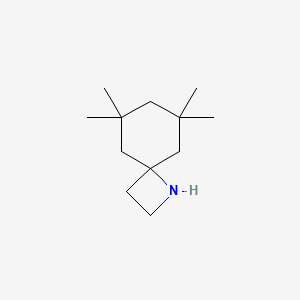 molecular formula C12H23N B2820782 6,6,8,8-Tetramethyl-1-azaspiro[3.5]nonane CAS No. 1565922-84-0