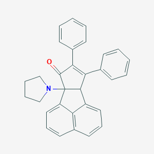 molecular formula C31H25NO B282079 8,9-diphenyl-6b-(1-pyrrolidinyl)-6b,9a-dihydro-7H-cyclopenta[a]acenaphthylen-7-one 