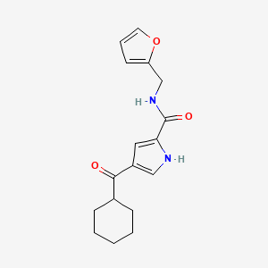4-(cyclohexylcarbonyl)-N-(2-furylmethyl)-1H-pyrrole-2-carboxamide
