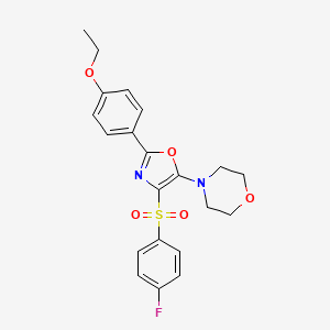 4-{2-(4-Ethoxyphenyl)-4-[(4-fluorophenyl)sulfonyl]-1,3-oxazol-5-yl}morpholine
