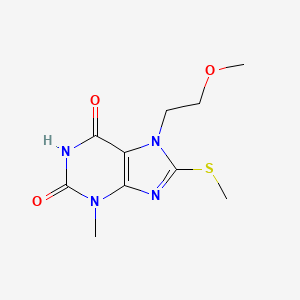 7-(2-methoxyethyl)-3-methyl-8-(methylthio)-1H-purine-2,6(3H,7H)-dione