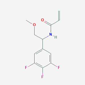 N-[2-Methoxy-1-(3,4,5-trifluorophenyl)ethyl]prop-2-enamide