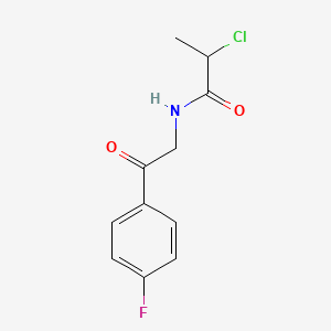 2-Chloro-N-[2-(4-fluorophenyl)-2-oxoethyl]propanamide