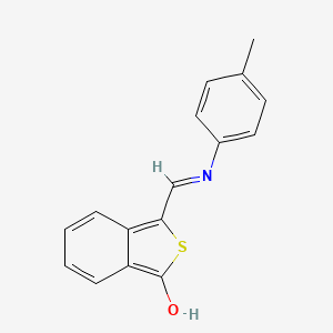 molecular formula C16H13NOS B2820834 3-(4-toluidinomethylene)-2-benzothiophen-1(3H)-one CAS No. 1164520-53-9