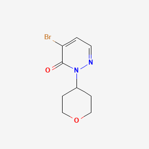 4-Bromo-2-(oxan-4-yl)-2,3-dihydropyridazin-3-one