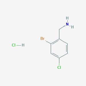 molecular formula C7H8BrCl2N B2820847 (2-溴-4-氯苯基)甲胺盐酸盐 CAS No. 2048273-70-5