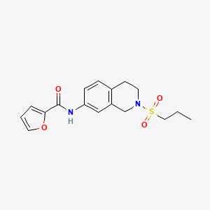 N-(2-(propylsulfonyl)-1,2,3,4-tetrahydroisoquinolin-7-yl)furan-2-carboxamide