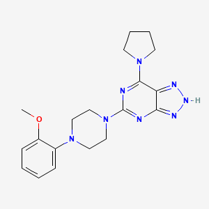 5-(4-(2-methoxyphenyl)piperazin-1-yl)-7-(pyrrolidin-1-yl)-3H-[1,2,3]triazolo[4,5-d]pyrimidine