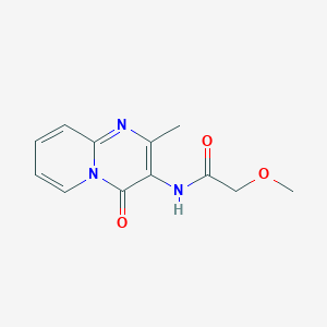 molecular formula C12H13N3O3 B2820876 2-methoxy-N-(2-methyl-4-oxopyrido[1,2-a]pyrimidin-3-yl)acetamide CAS No. 897616-56-7