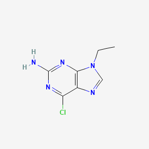 molecular formula C7H8ClN5 B2820895 6-chloro-9-ethyl-9H-Purin-2-amine CAS No. 130584-29-1