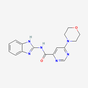 N-(1H-benzo[d]imidazol-2-yl)-6-morpholinopyrimidine-4-carboxamide