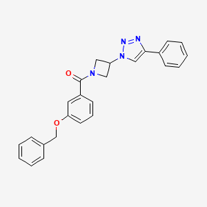 (3-(benzyloxy)phenyl)(3-(4-phenyl-1H-1,2,3-triazol-1-yl)azetidin-1-yl)methanone