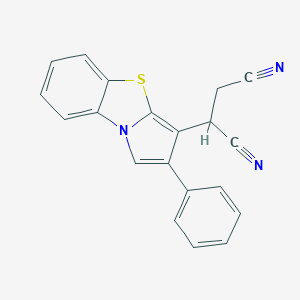 molecular formula C20H13N3S B282094 2-(2-Phenylpyrrolo[2,1-b][1,3]benzothiazol-3-yl)succinonitrile 