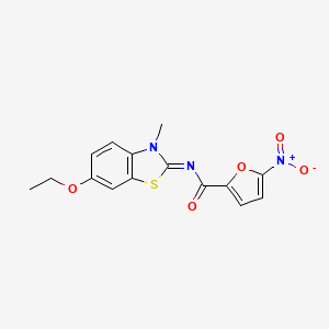 molecular formula C15H13N3O5S B2820948 (Z)-N-(6-ethoxy-3-methylbenzo[d]thiazol-2(3H)-ylidene)-5-nitrofuran-2-carboxamide CAS No. 477546-56-8